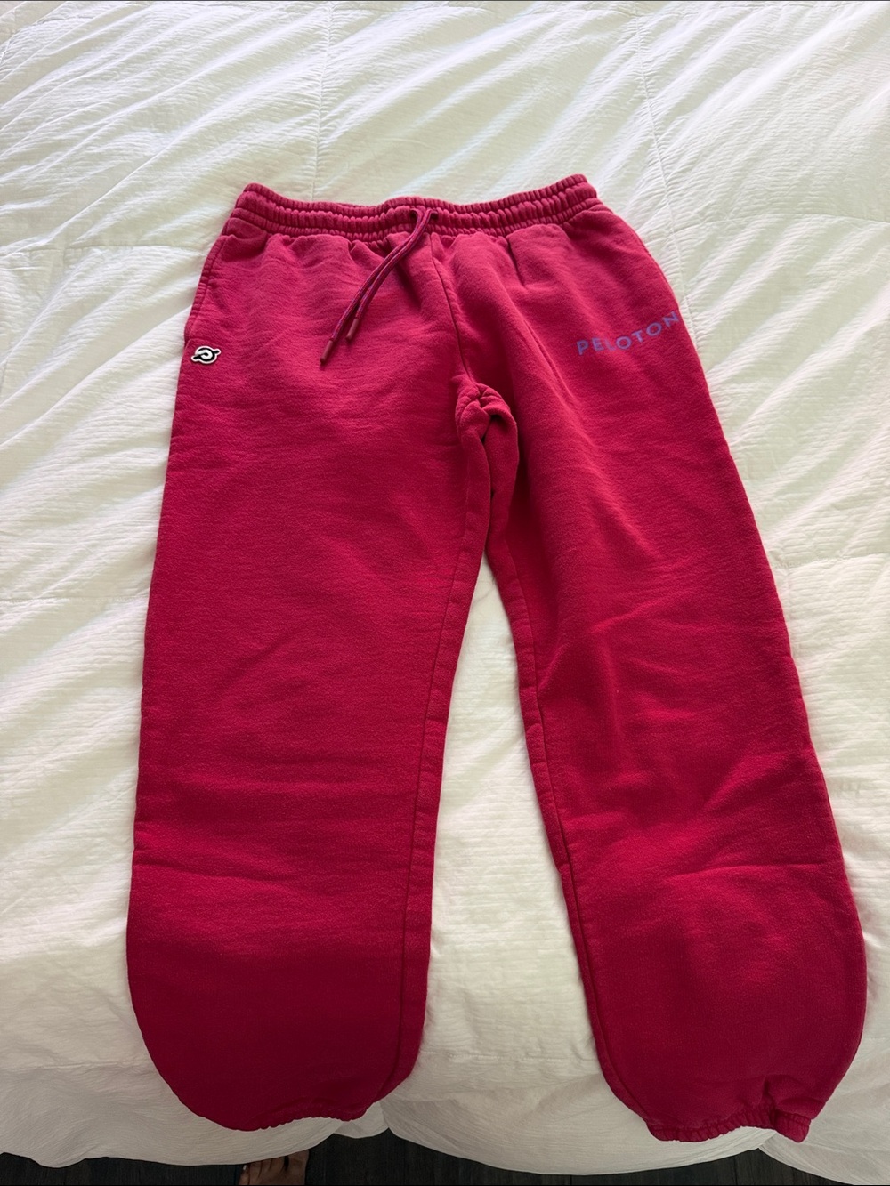 Peloton Fleece Joggers in Berry